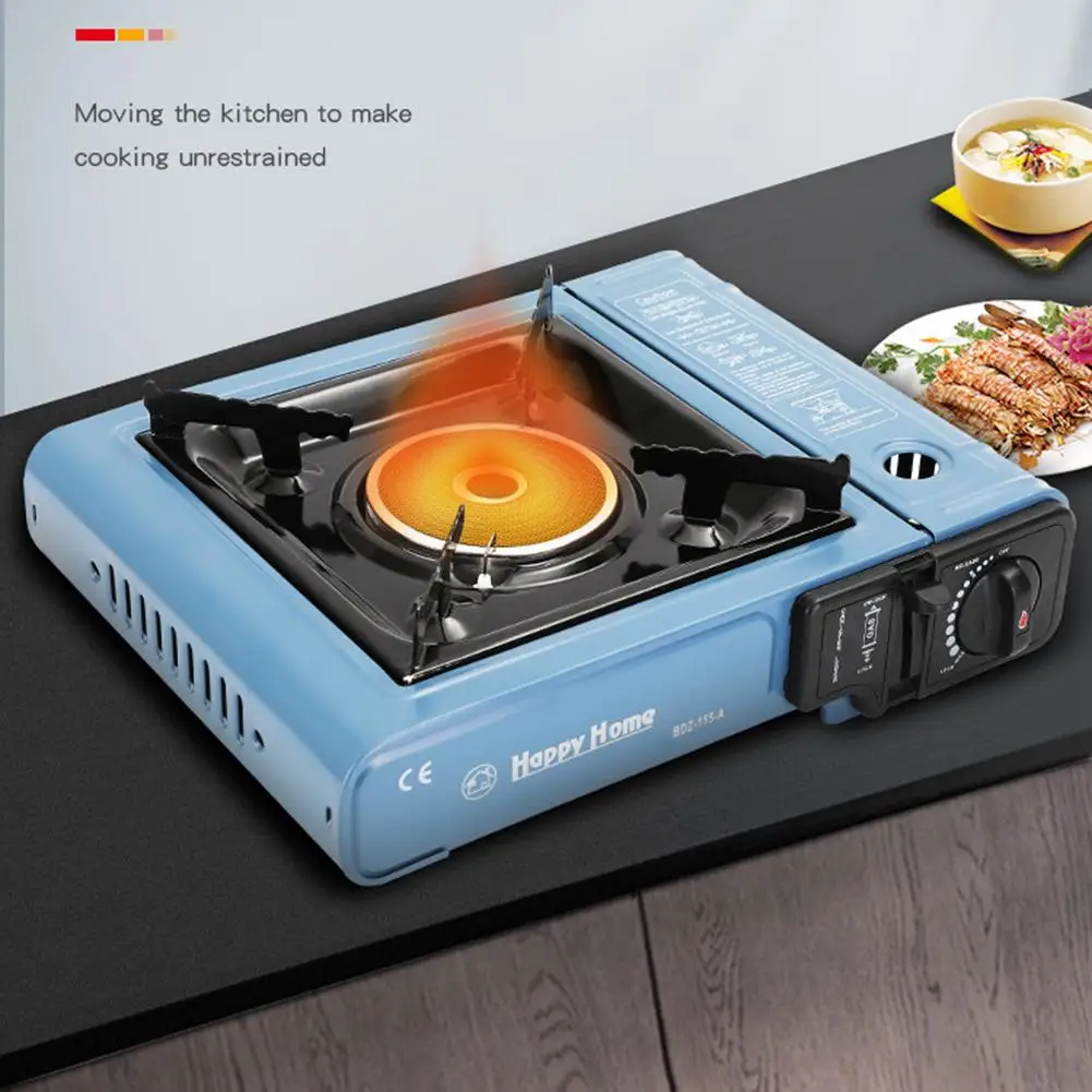 Camping Ceramic Gas Stove Portable Outdoor Barbecue Burner Energy-efficient Gas Stove Infrared Uniform Heating Gas