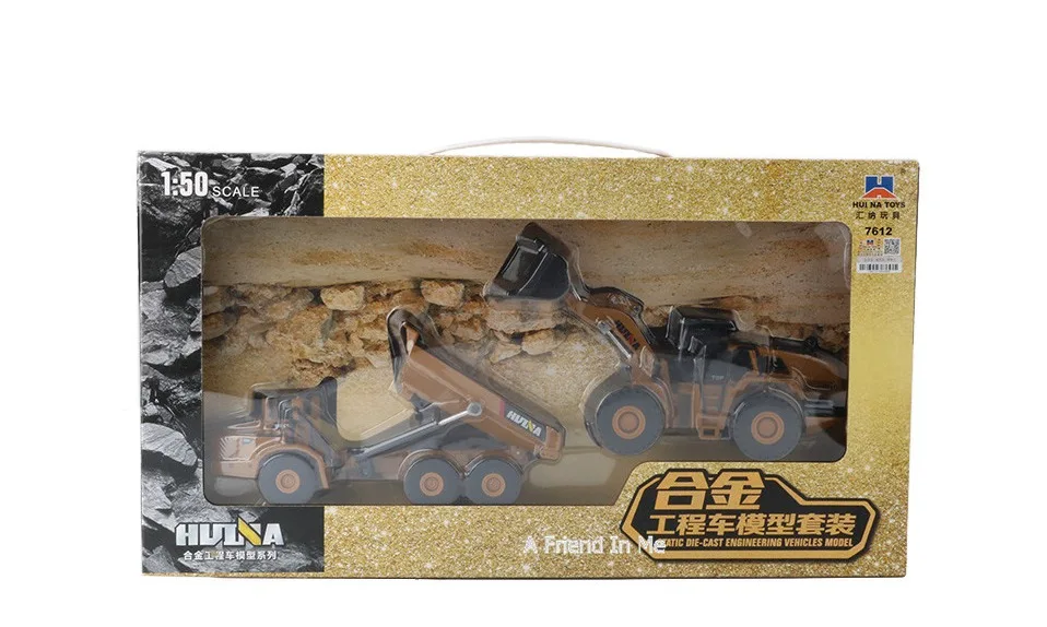 HUI NA TOYS сплав 1:50 Самосвал бульдозер набор игрушек симулятор грузовик строительный автомобиль украшение коллекционные игрушки для мальчиков подарок