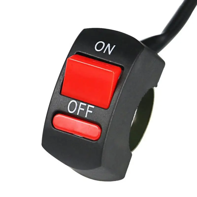 Motorcycle Handlebar Flameout Switch ON OFF Power Button for Moto Motor ATV Bike DC12V/10A Black Universal | Автомобили и