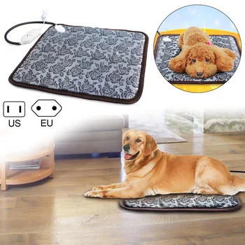 

45*45cm Pet Electric Warm Mat Heating Warm Pad Incubator Mat Heating Element for Dog Cat Bunny Heat Mat Climbing Pet Supplies