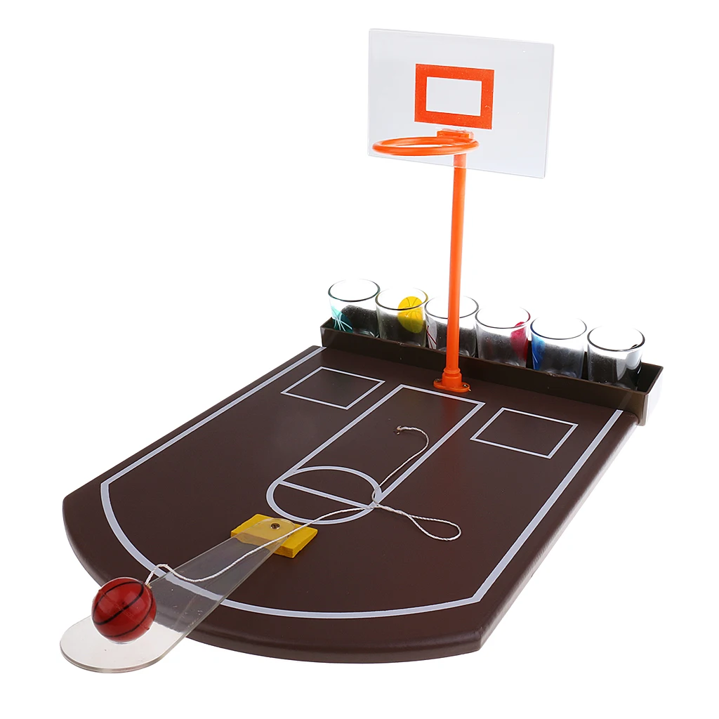 Basketball Shot Glass Set Drinking Game Adult Party Pub Bar Entertainment