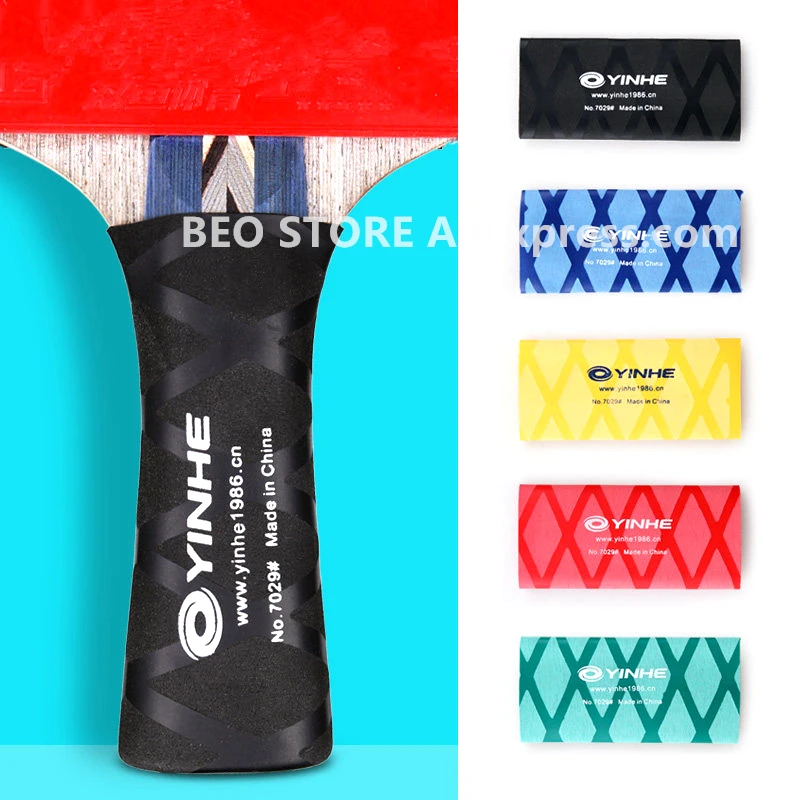 YINHE galaxy-Cinta de agarre para raqueta de tenis de mesa, juego de ping pong retráctil con calor, empuñaduras de murciélago, accesorios de banda para el sudor, 2 uds.