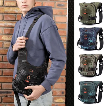 

Men Waist Drop Leg Bag Thigh Pack Pouch Zipper Multifunction For Motorcycle Outdoors 2020 Fashion Male Bag