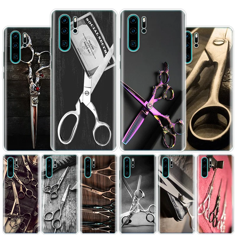 Hair Stylist Scissors Brush Phone Case For Huawei Honor 10 Lite 9 20 Y5 Y6 Y7 Y9S P Smart Z 8S 8X 9X 8A Pro 7X 7A 10i Cover Capa | Мобильные