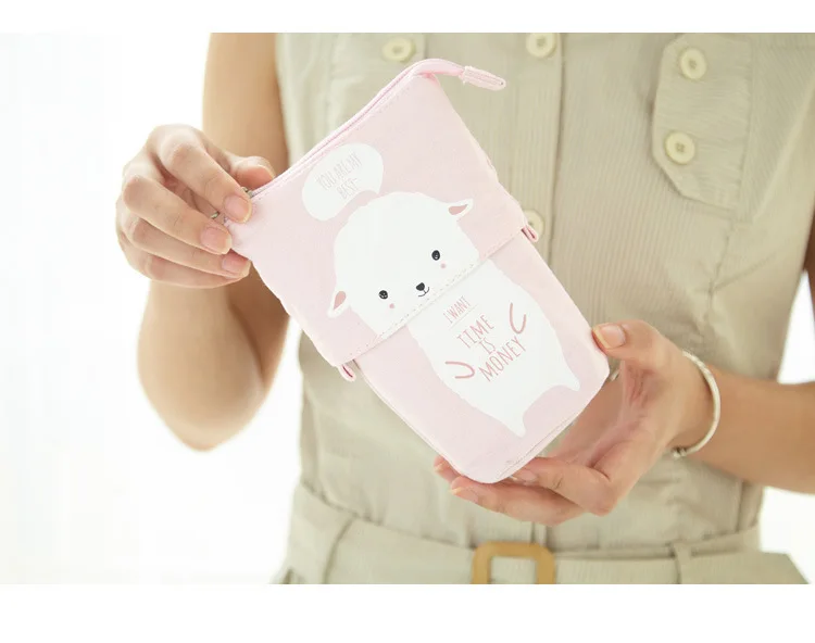 Kawaii Cat Bear Sheep Pencil Bag, Pen