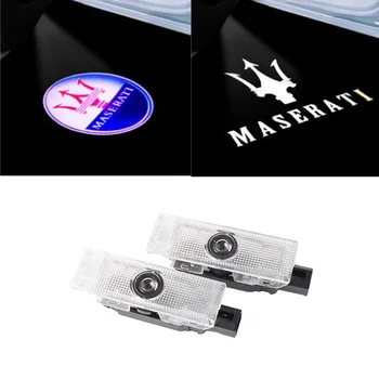 

2pcs Car LED Door Welcome Logo Light Door Logo Projector Light for Maserati Quattroporte Ghibli Levante