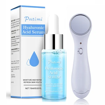 

Hyaluronic Acid Anti Aging Face Cream Tea Tree Essence Acne Treatment Moisturizing Whitening Cream Face Serum Face Massager