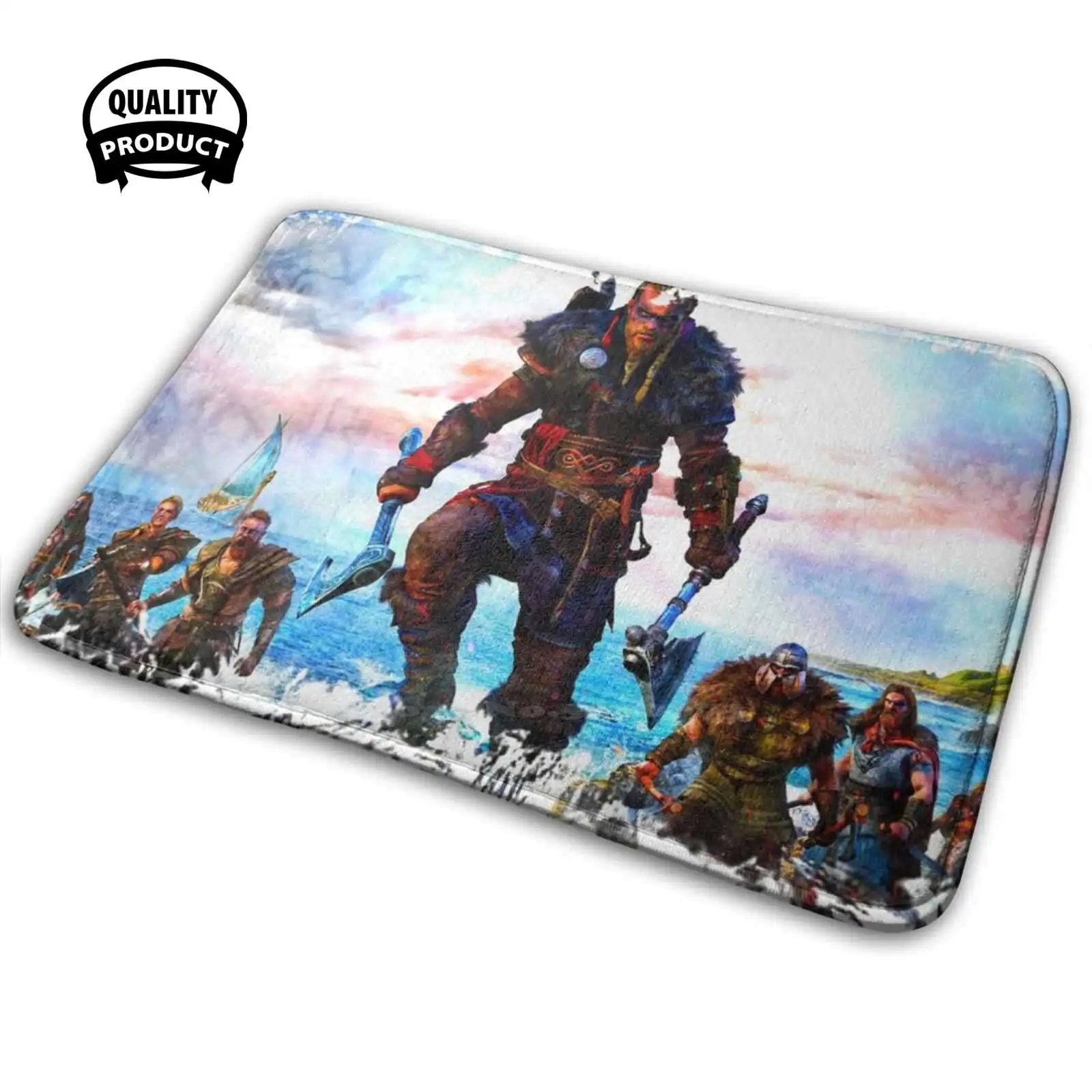 Valhalla Soft House Family Tappetino Antiscivolo Tappeto Tappeto Gaming Videogiochi Giochi Ac Valhalla Valhalla Valhalla Eivor Kassandra