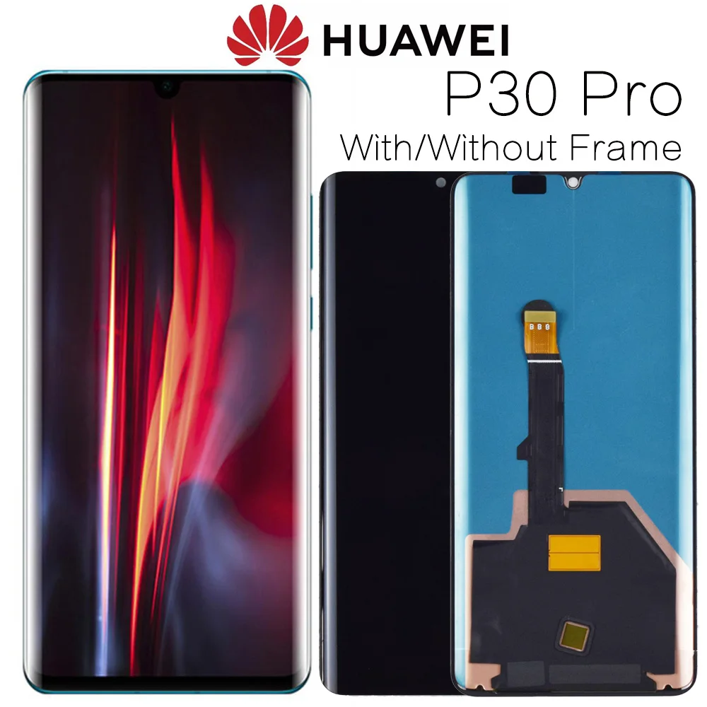 6,4" Дисплей, с корпусом, запасные части для huawei P30 Pro ЖК-дисплей кодирующий преобразователь сенсорного экрана в сборе VOG-L29 VOG-L09 VOG-L04