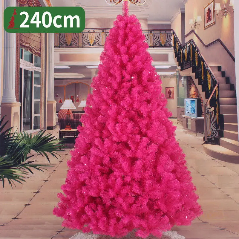 

Fuchsia Christmas Tree 2 3 4 5 6 7 8 FT Undecorated Festival Holiday Outer Door