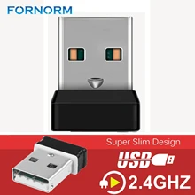 Fornorm Беспроводной приемник для док-станции для logitech объединения Беспроводной клавиатура M215 M235 M325 M545 M705 6-канальный USB адаптер