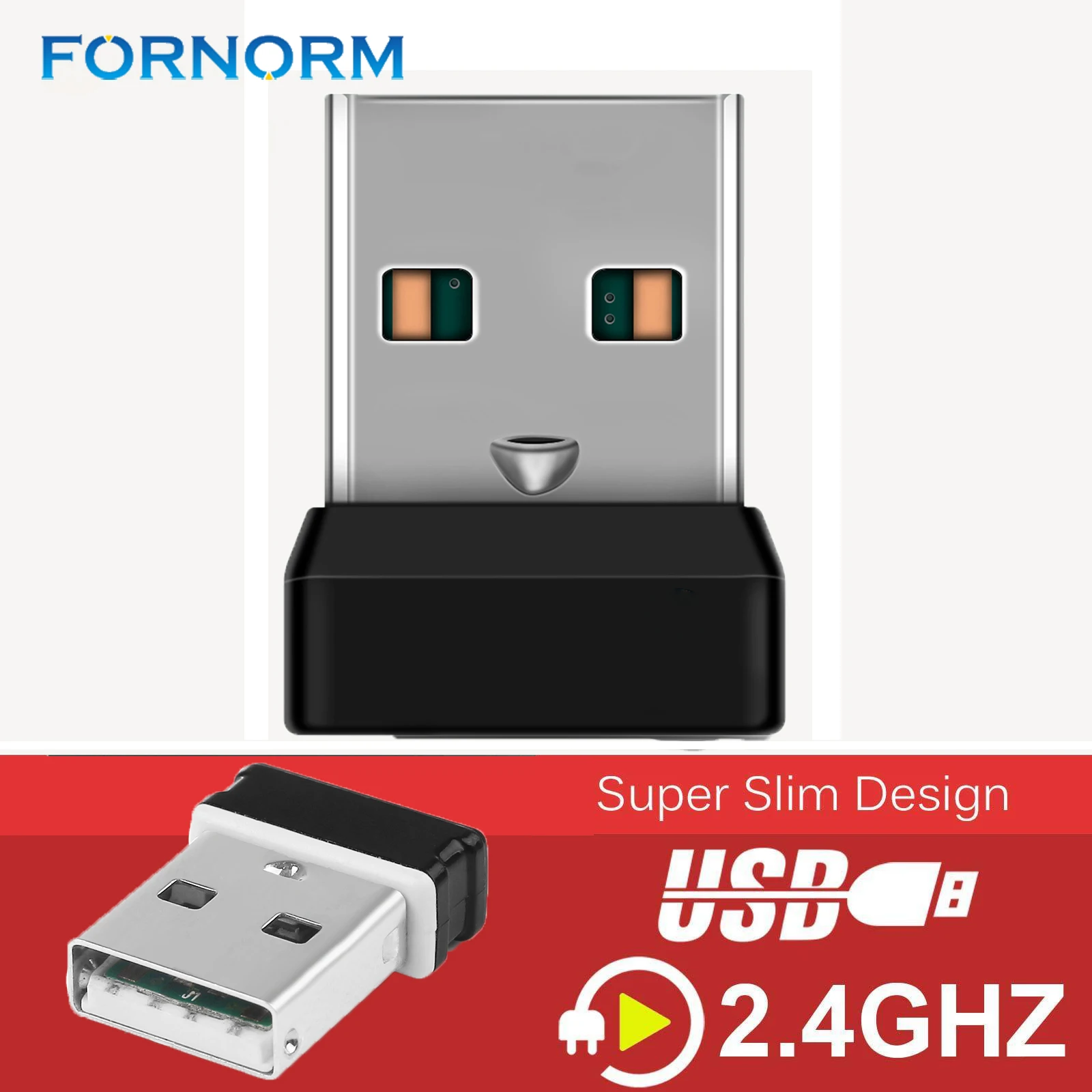 Fornorm Беспроводной приемник для док станции logitech объединения клавиатура M215 M235 M325