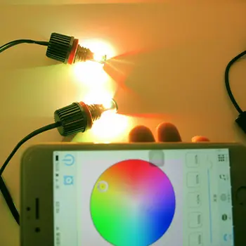 

H8 RGB Angel Eye Halo Ring Marker Bulb For BMW E90 E92 1 3 M3 X5 X6 Series Reverse Light 921 Led Reverse Light