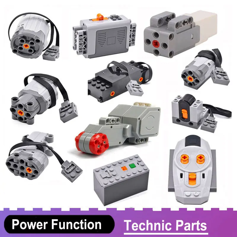 Battery-Box Motors Blocks Model Building-Kits Train Servo Power-Function Electric Compatible