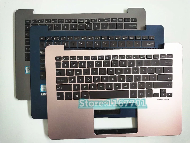  Laptop US Backlight Keyboard upper Shell Cover case for Asus ZenBooK UX430 UX430UA UX430UQ UX430UN 