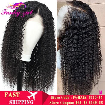 

150% 180% Curly Bob 13x4 Lace Front Human Hair Wigs 30INCH Remy Mongolian Short Hair Wigs For Women Pre Pluck Bleached Knots