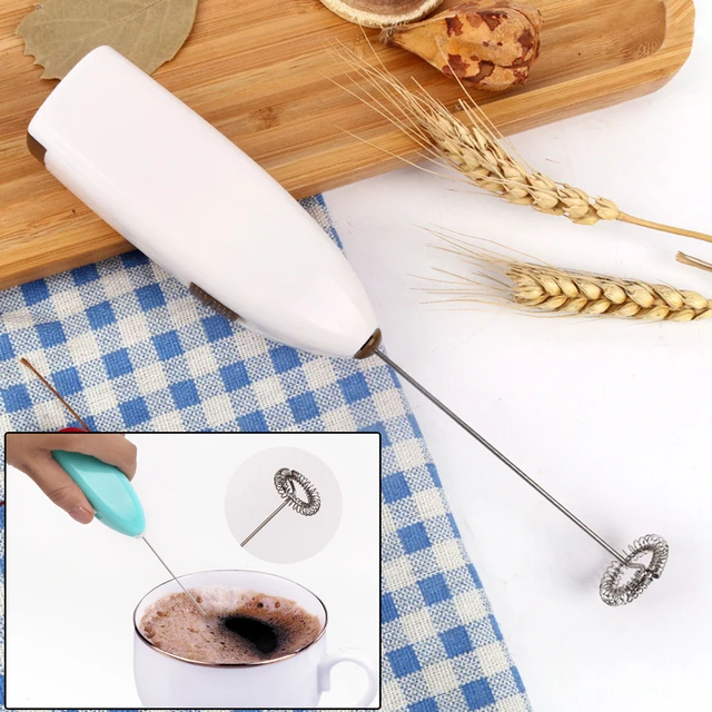 Handheld Electric Coffee Mixer Frother Automatic Milk Beverage Foamer Cream  Whisk Cooking Stirrer Egg Beater With Cover 