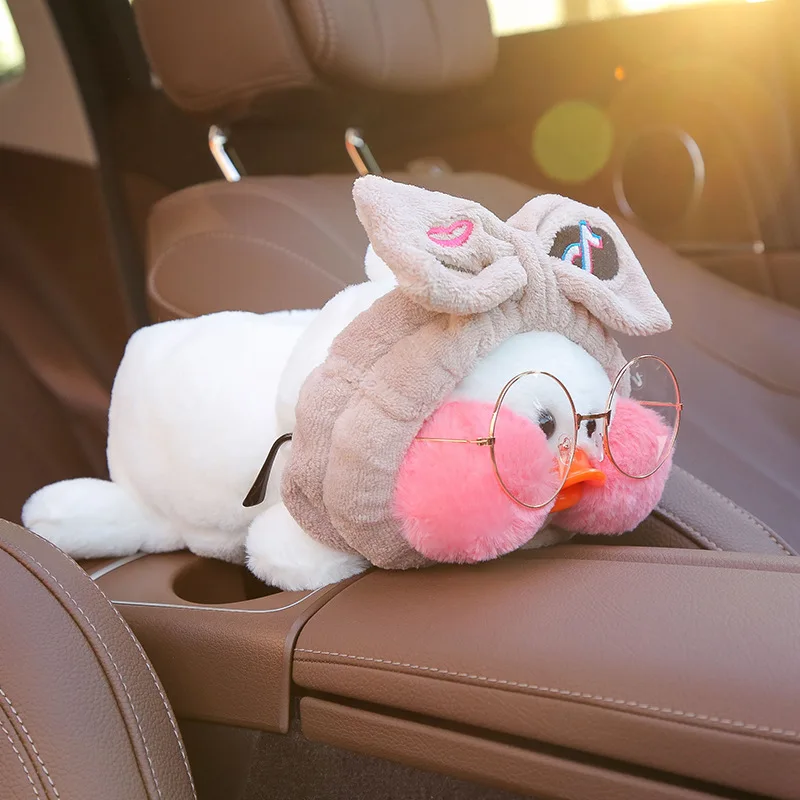 22 разных стиля Lalafanfan плюшевая коробка для салфеток Kawaii кафе Мими утка украшение автомобиля подарки для девочек игрушки для детей - Цвет: 13