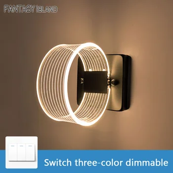 

Modern Acrylic wall light living room bedside bedroom LED wall lamps arts creative Corridor Aisle Sconce Decor AC180-260V