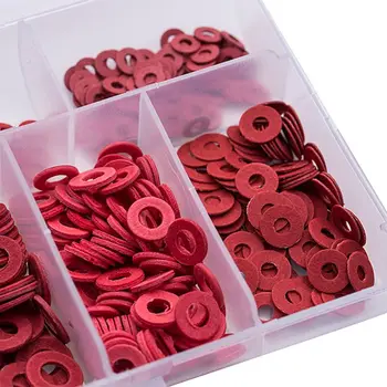 

M2 M2.5 M3 M4 M5 M6 Steel Flat Pad Insulation Insulating Washers Spacer Red