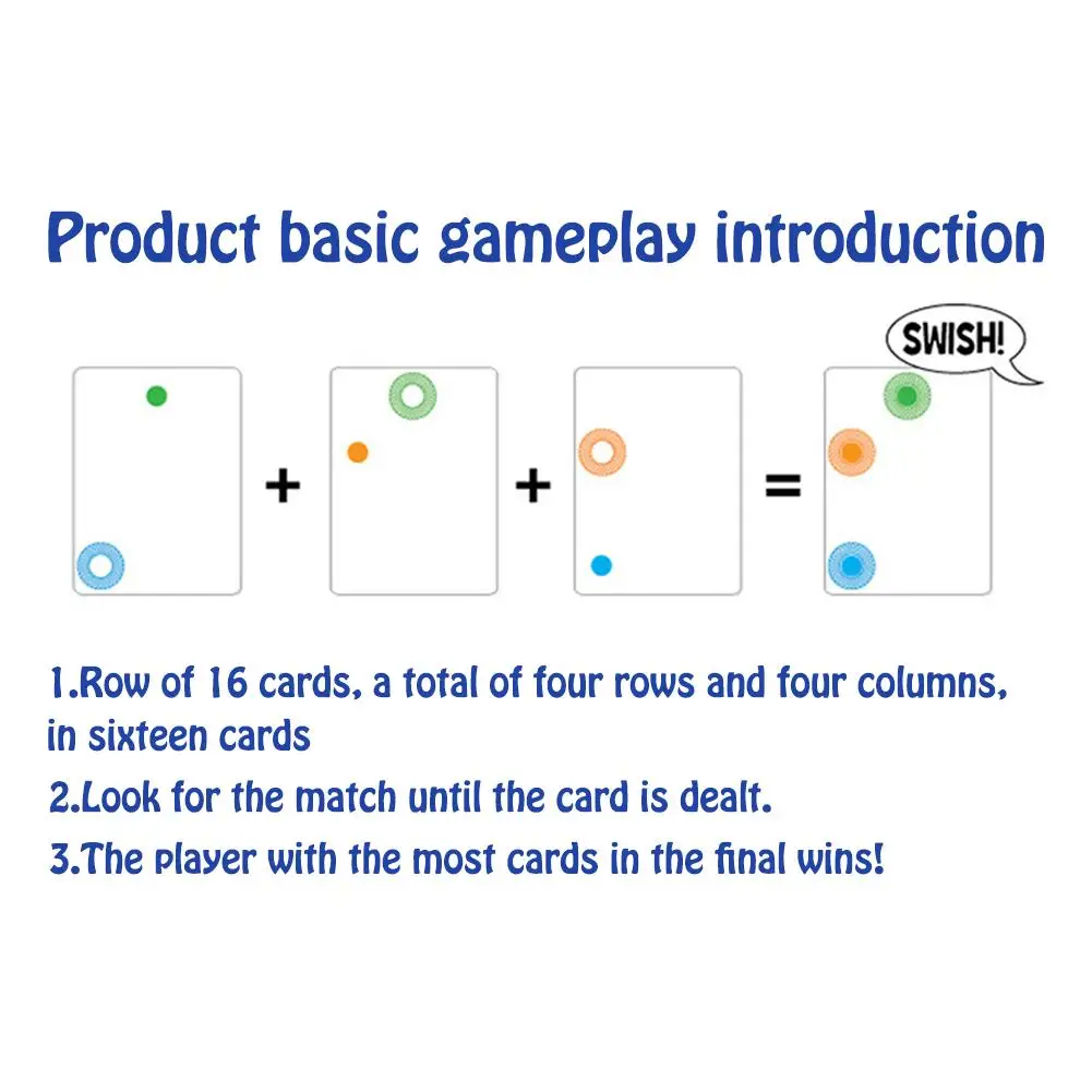 Детская игрушка Swish Card забавная прозрачная карточная игра логическое мышление карточные настольные игры детская головоломка игра игрушки карты оптом