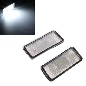 

2 Pcs/Pair Vehicle Car Error Free 18 LED Number License Plate Light For E66 E65 7-Series 735i White Car Styling Accessories