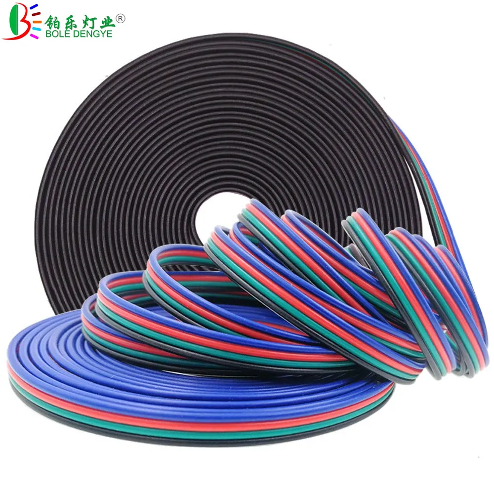 Удлинительный кабель RGB для светодиодной ленты 100 2835 1/2/3/5/10/20/50/5050 м 4 контакта 12 В
