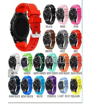 

Silicone Sport Watchband for Samsung Gear S3 Classic/ Frontier 22mm Strap High Quality Replacement Strap Bracelet 50pcs Hot Sale