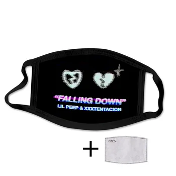 

2020 New Hip hop Xxxtentacion 3D mask + Pm2.5 cotton Reusable Style Face Mask for men and women Anti Dust Pollutiont
