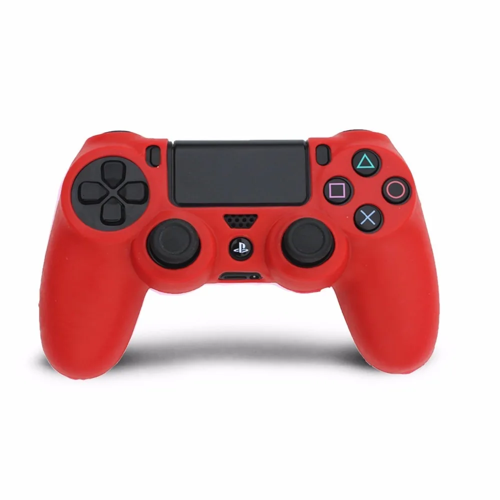 Унив. Игровой 2 в 1 мягкий силиконовый резиновый чехол для игровой станции Dualshock 4 PS4 DS4 Pro тонкий беспроводной контроллер кожа + 2 ручки