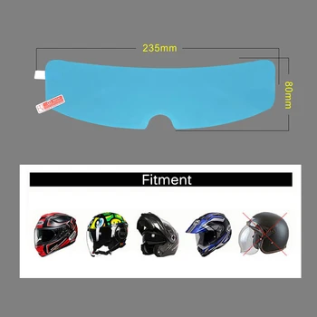 

New Arrival High Quality Anti-Fog Lens Film Rainproof Anti-scratch Universal For Motorcycle Helmet