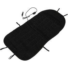 Car Heated Seat Cover Cushion Hot Warmer- 12V Heating Warmer Pad Cover Perfect for Cold Weather and Winter Driving, 2PCS