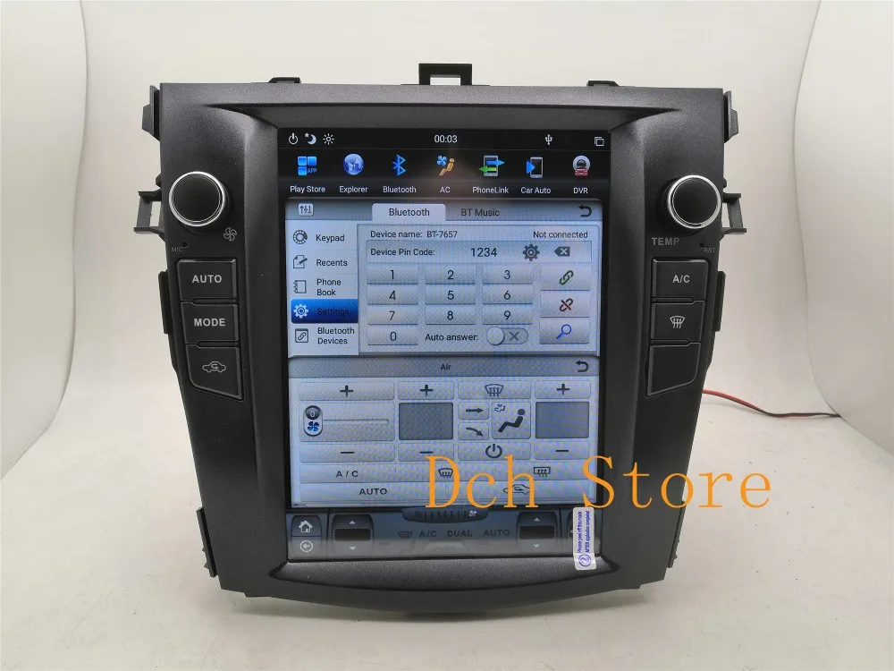 10,4 ''вертикальный экран Tesla стиль Android 8,1 автомобильный DVD gps для Toyota Corolla 2006 2007 2008 2009 2010 2011 2012 2013 ips радио