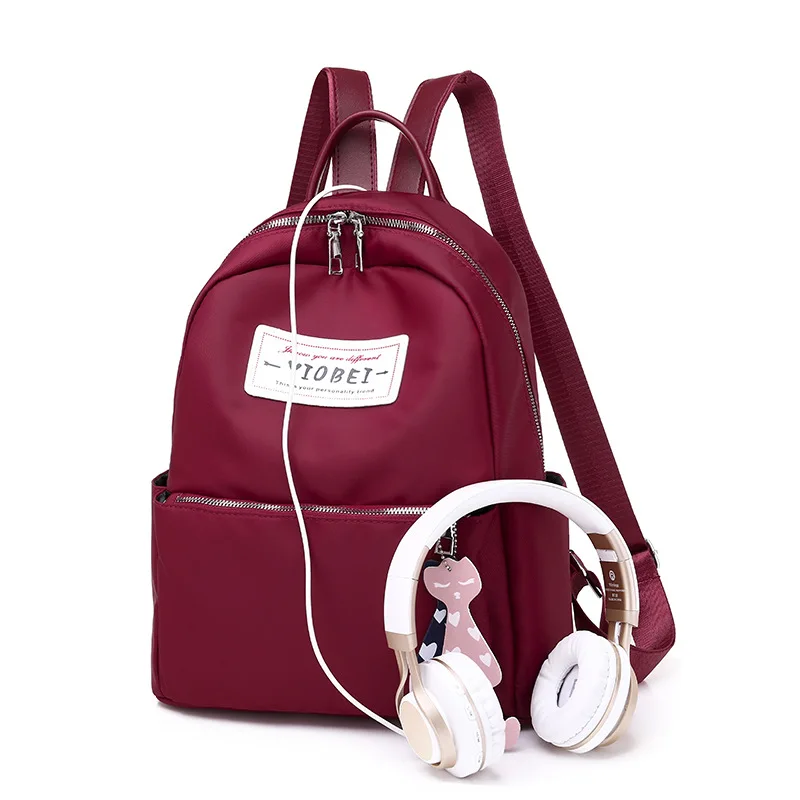 Рюкзак из ткани Оксфорд с принтом; Новинка года; стильный рюкзак в полоску с надписями; Повседневный школьный рюкзак;