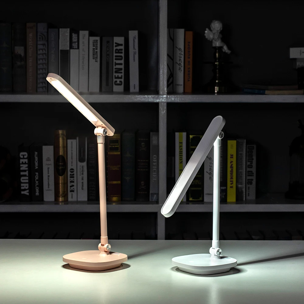  0-100% Touch Dimmable Led Desk Lamp USB Rechargeable Adjustment for Children Kids Reading Study Bed