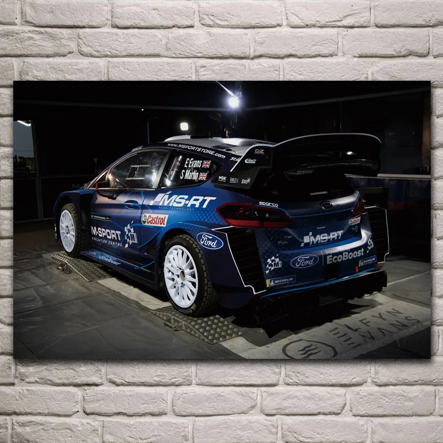 Крутой настроенный праздник ралли Гоночная машина фотография для дома гостиная