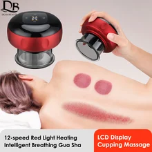 

EMS Cupping Massage Smart Vacuum Suction Cup Therapy Jars Anti-Cellulite Massager Dispel Dampness Fat Burning Slimming Device