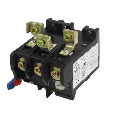

14-21A Adjustable 63A 3 Poles 1NO 1NC Thermal Overload Relay