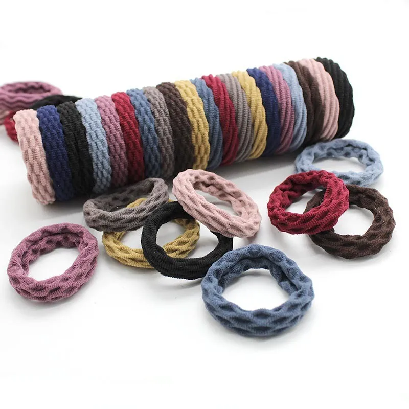 10PCS/Set Fashion Korean Elastic Hair Bands For Women's High Elastic Hair Circle Hair Rope Hair Accessories Headwear Headdress