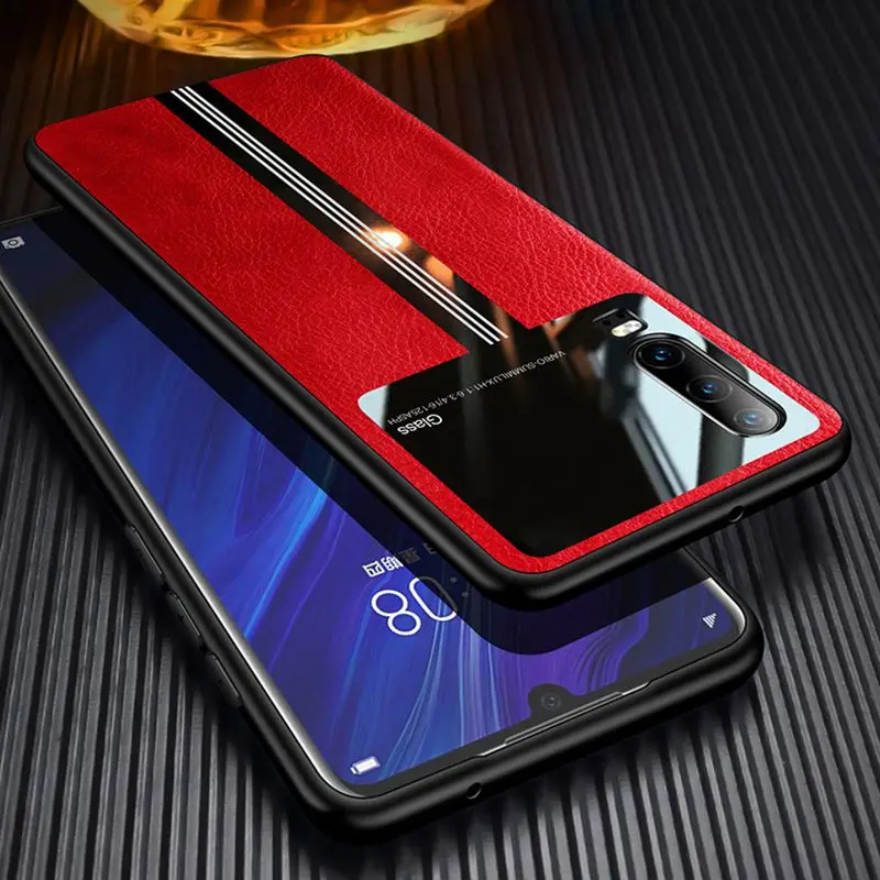 

Leather Case For Huawei Mate 20 30 P20 P30 Pro Pu Leather Cover For Huawei Mate 20 30 P20 P30 Lite Mirror Organic Glass