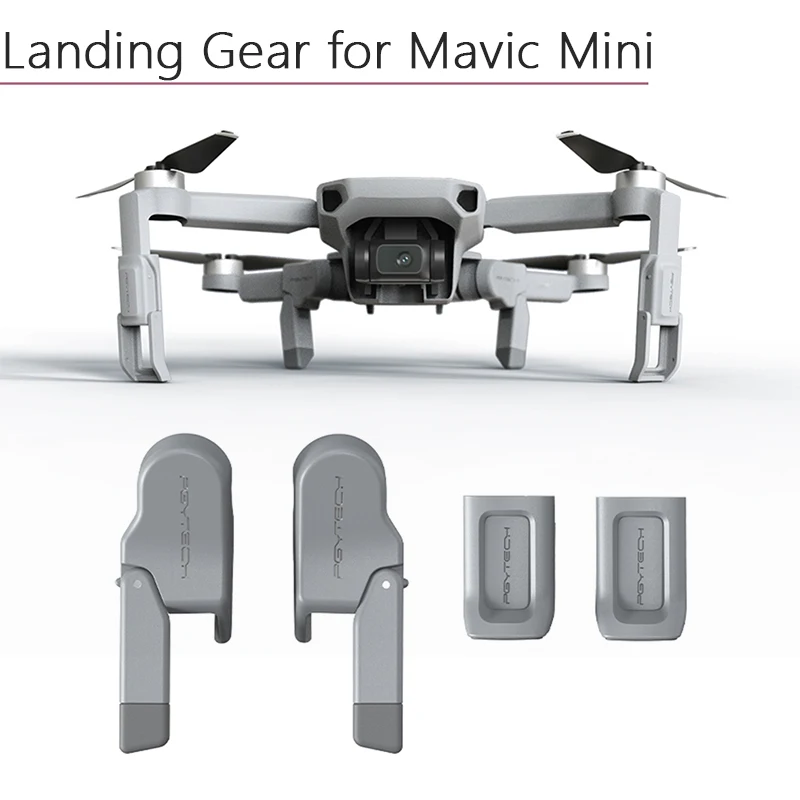 Mega Discount LRO Adjustable Shock-absorb Landing Gear Extended Legs Heightened Support Protector Extensions for DJI Mavic Mini Drone Accessories 