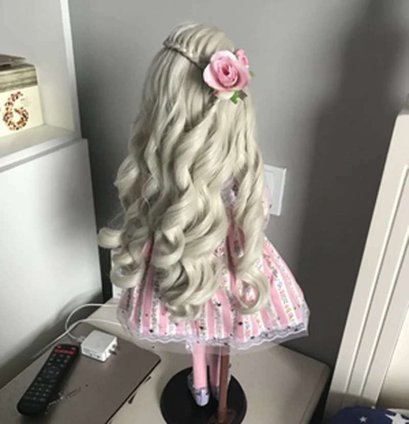 1/3 1/4 1/6 новый стиль Bjd SD кукла парик Мода Высокая температура Большой волнистый