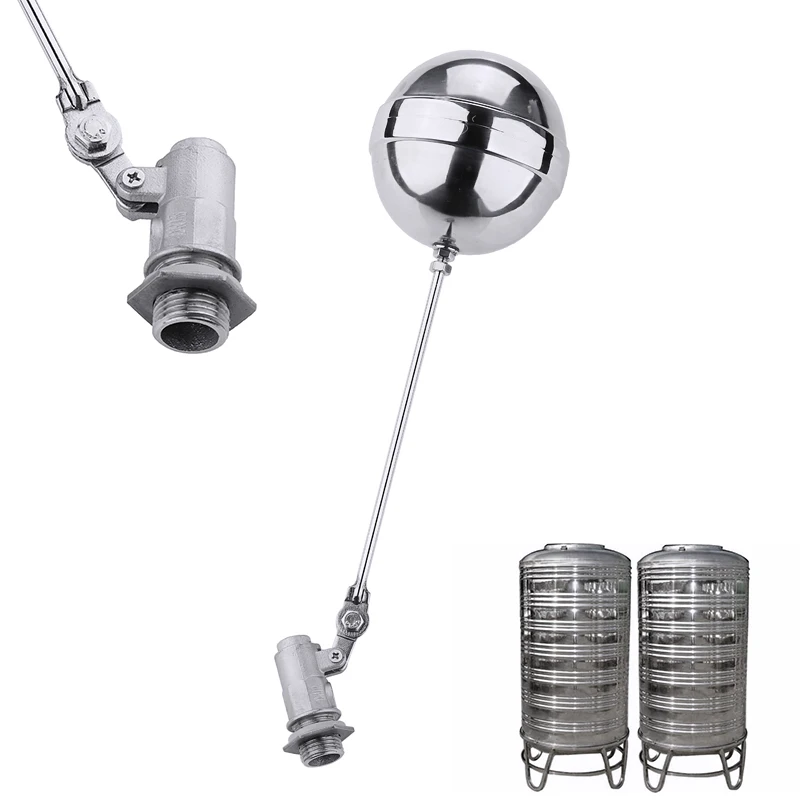 1/2" Float Valve Dia 100mm Cock Water Tank Floating Ball Valve Flow Control High Pressure Stainless Steel Float Valve|Valve Balls| - AliExpress