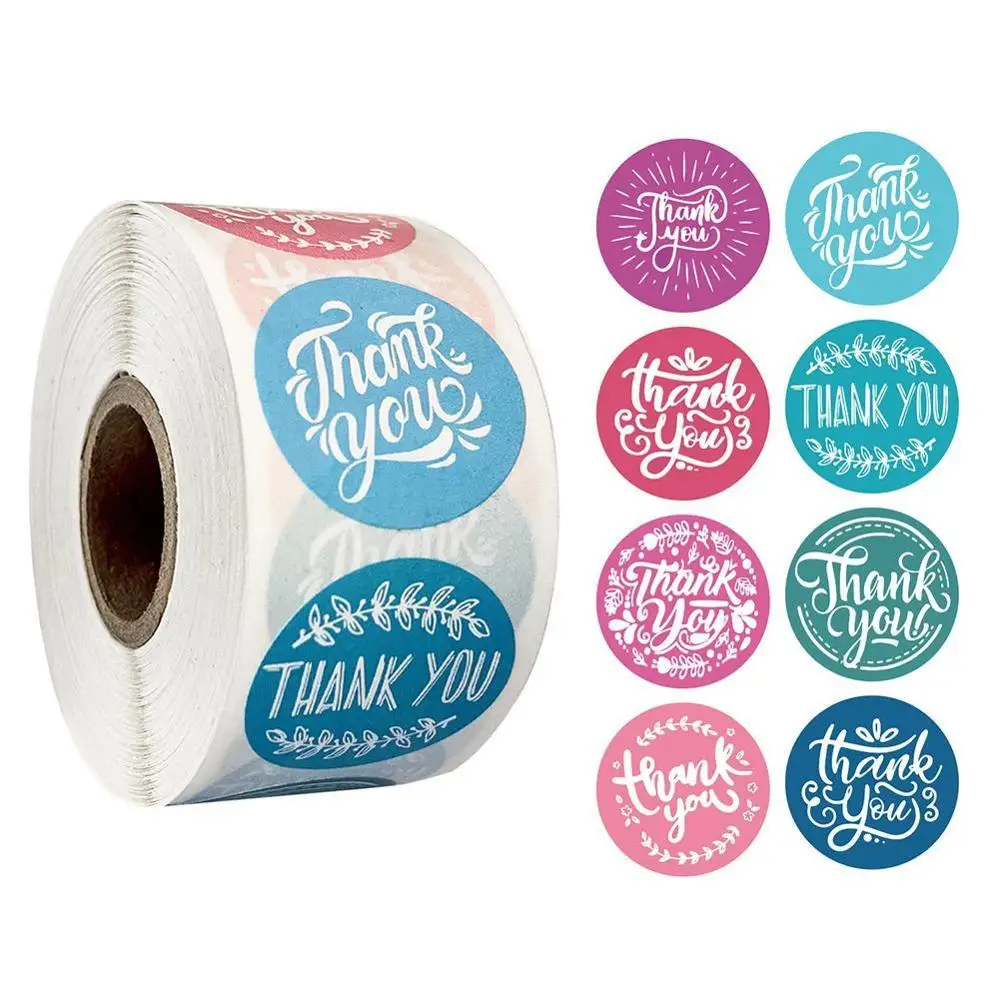 

8 Styles Olive Thank You Stickers Seal Labels 500pcs For Thank Label And Sticker Stationery Red Scrapbooking Sticker Gift B R9F0