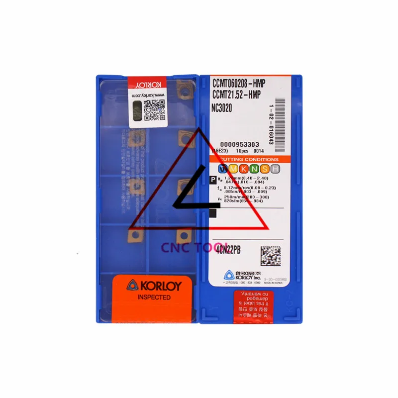 CCMT060208-HMP NC3020 10pcs Original Korea KORLOY Cutting Tool |
