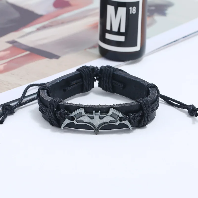 SIZZZ New models of woven leather alloy cross-border e-commerce supply animation around bracelet&bangles for women/men