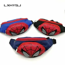 Новая модная поясная сумка для мальчиков и девочек, поясная сумка для детей с изображением Минни, детская поясная сумка с изображением Человека-паука, регулируемая сумка с бананом, сумка через плечо с почками