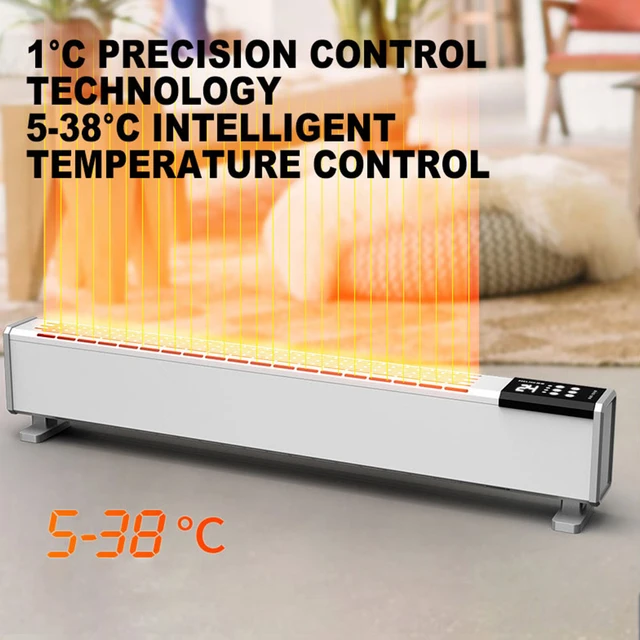 Baseboard Heater Household Bedroom Electric Heating Power Saving Speed  Convection Heater Grill Stove - AliExpress