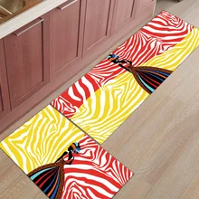 Африканская Женская Полосатая Зебра 2 шт. коврик для кухни аксессуары для ванной комнаты Набор грязи мусора грязи Траппер сапог скребок для обуви для ванны шоу