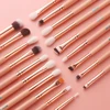 BEILI Pink 19 PCS Eye Makeup Brushes Set Eyeshadow Eyebrow Eyeliner Blending Natural goat Hair  Make up Brush Beauty Tools New ► Photo 2/6